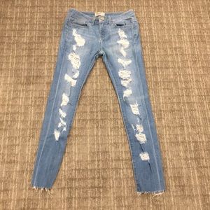 🔥 BKE Buckle STELLA Low Rise Skinny DESTROYED  Denim Jeans🔥